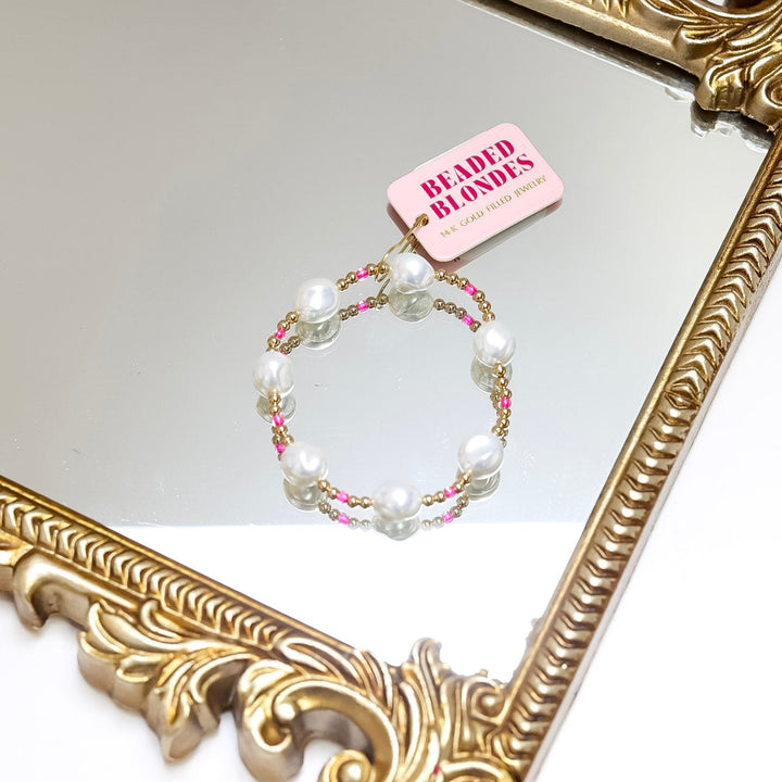 Beaded Blondes | Hot Pink Sadie Bracelet