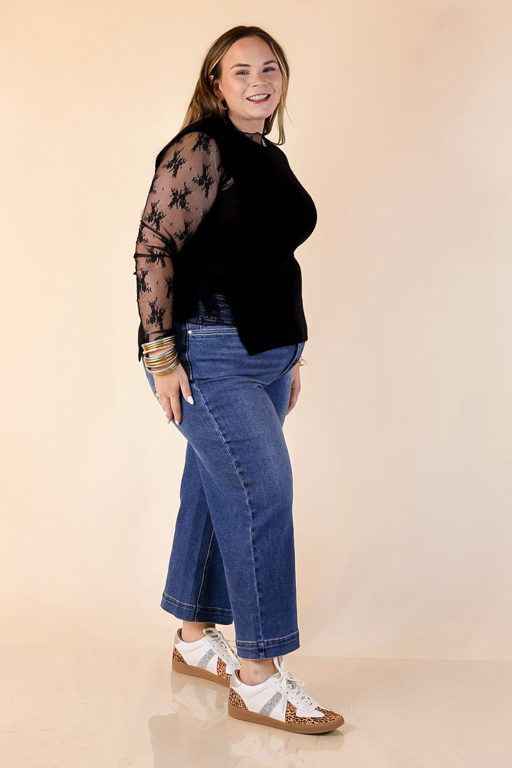 Tied and True Knit Sweater with Side Ties in Black