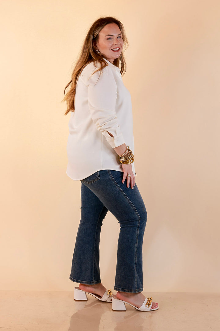 SPANX | AirEssentials Button Down Top in Powder White