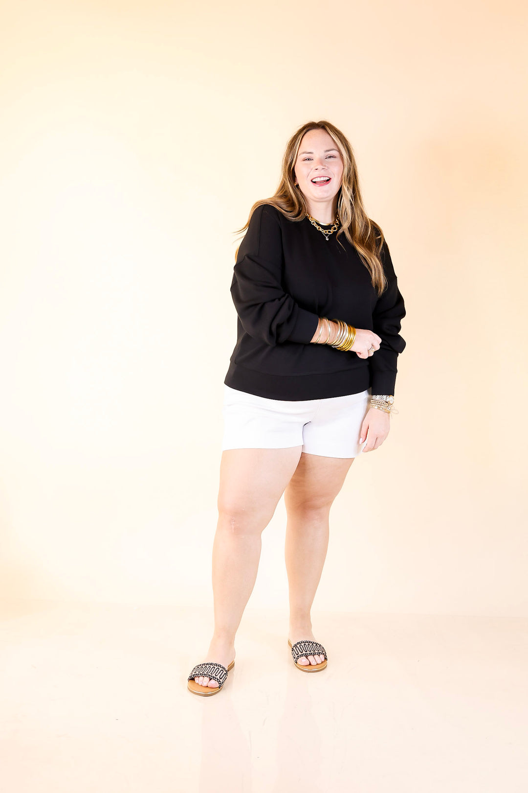 SPANX | AirEssentials Crew Neck Pullover in Black