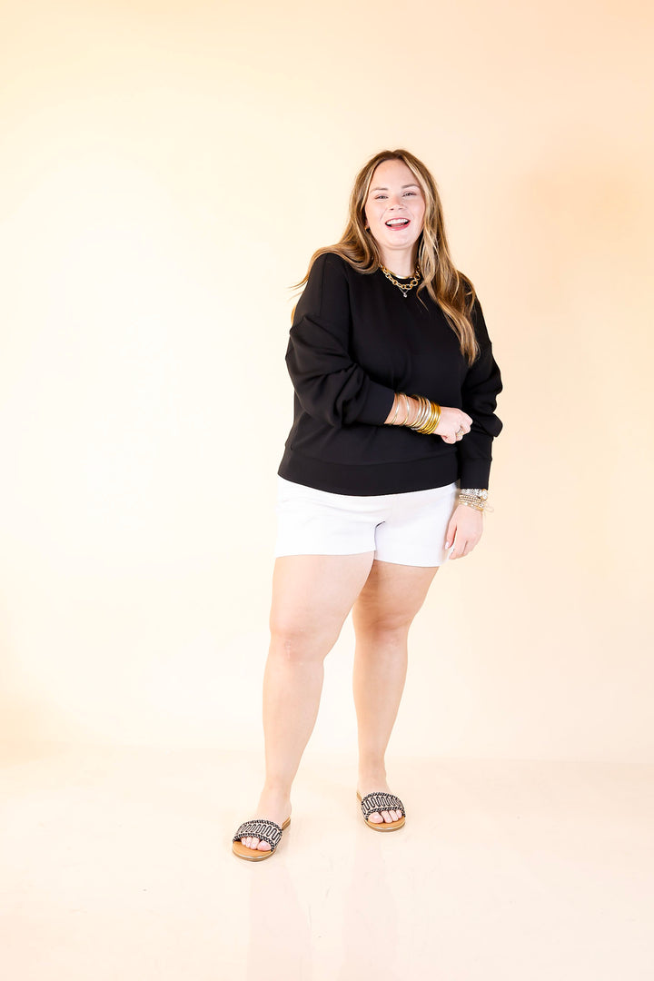 SPANX | AirEssentials Crew Neck Pullover in Black