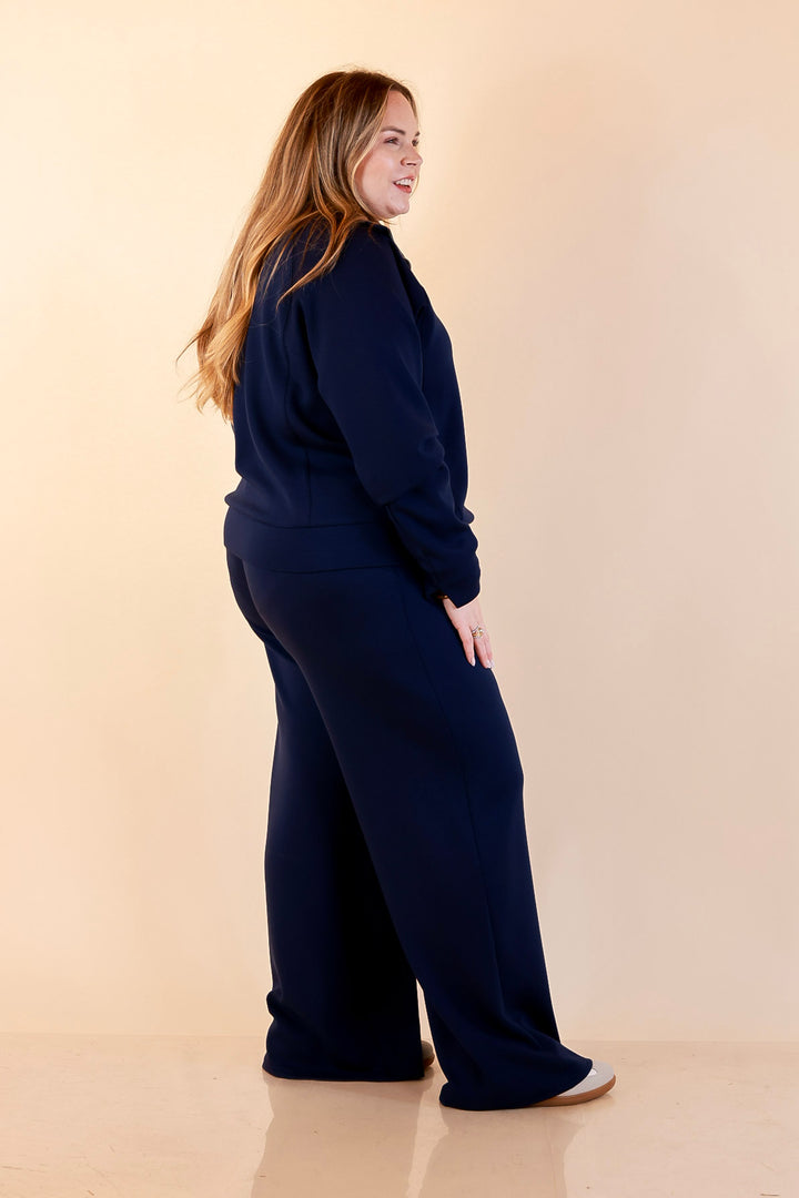 SPANX | AirEssentials Half Zip in Timeless Navy