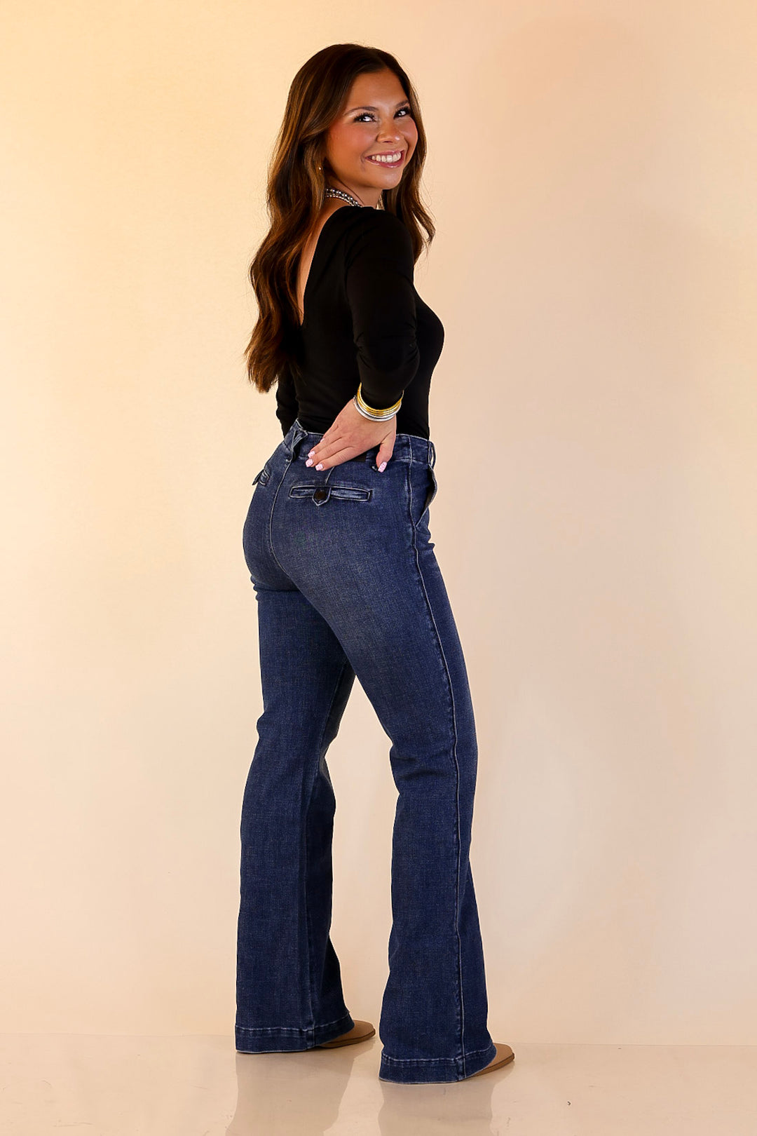 Judy Blue | Finest Fit Bootcut Trouser Jean in Dark Wash