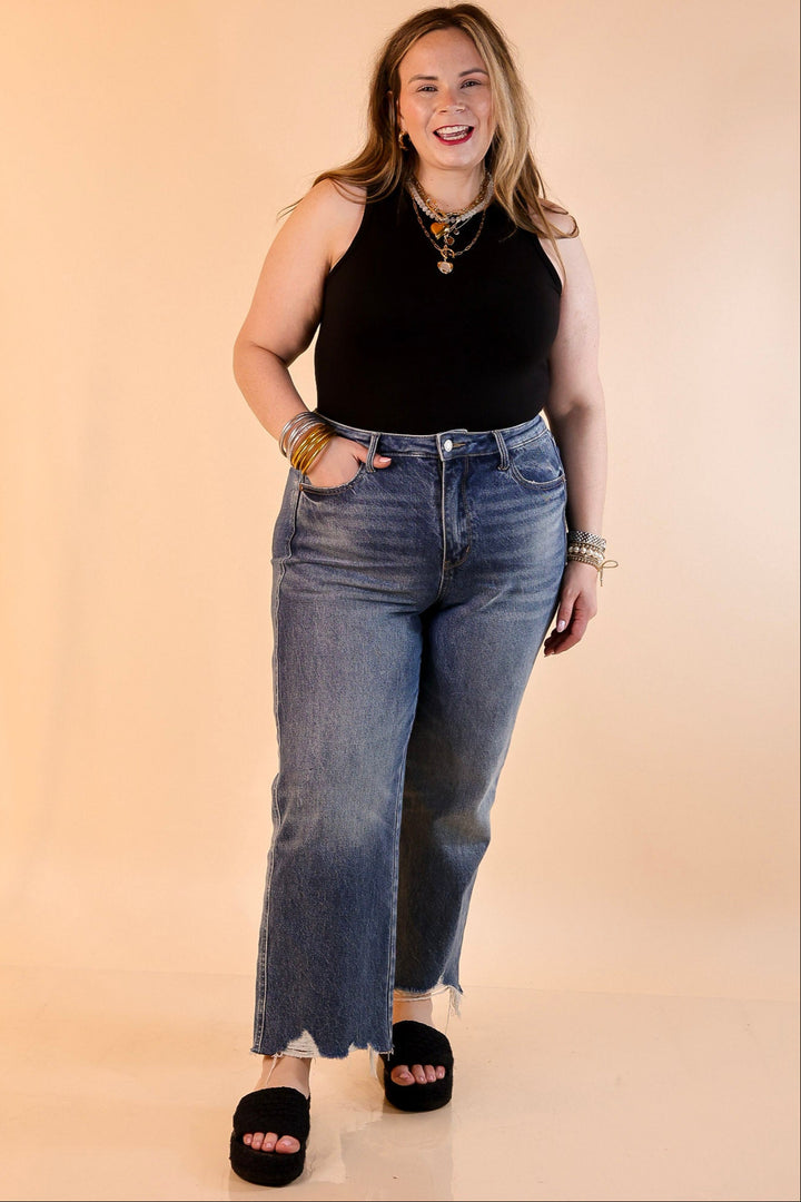 Sunshine State of Mind Tank Top Bodysuit in Black