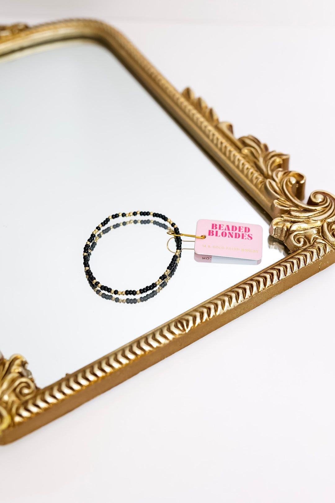 Beaded Blondes | Black Sparkle Bracelet