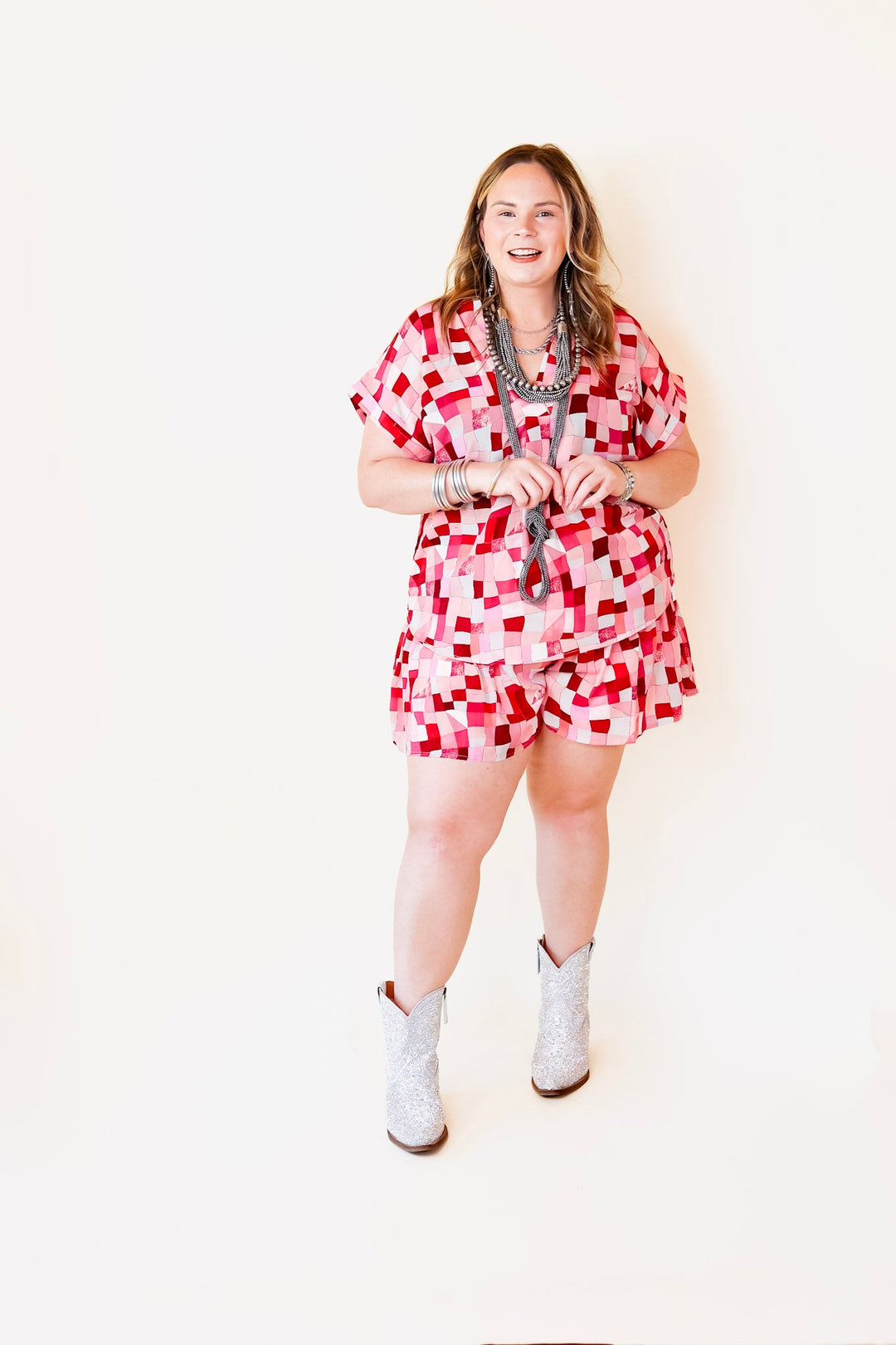 Center of Attention Disco Ruffle Top in Berry Pink - Giddy Up Glamour Boutique