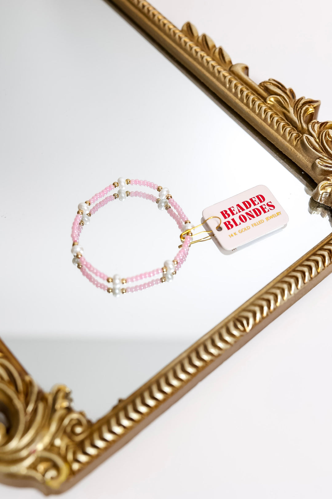 Beaded Blondes | Pink Luster Pearl Bracelet