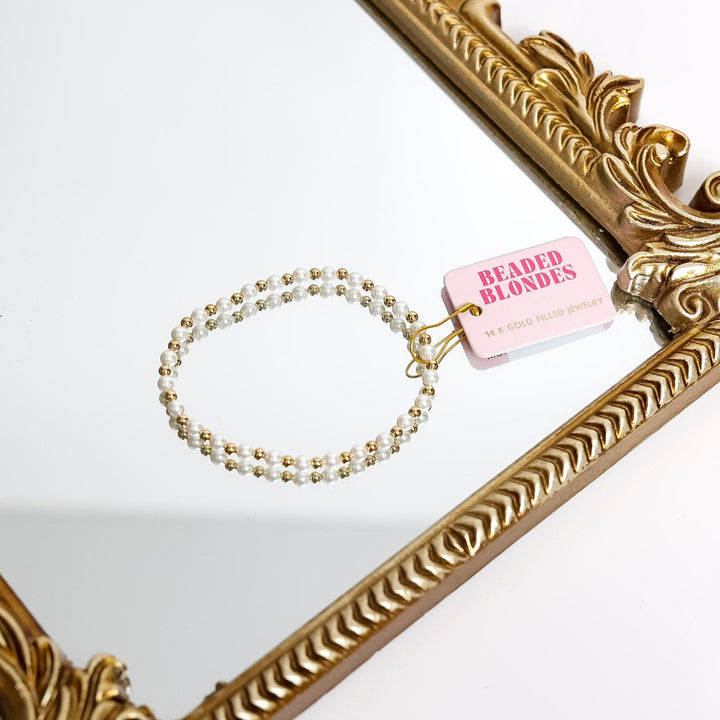 Beaded Blondes | Luci Pearl Bracelet