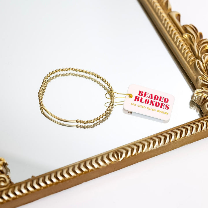 Beaded Blondes | Bar Bracelet in Gold