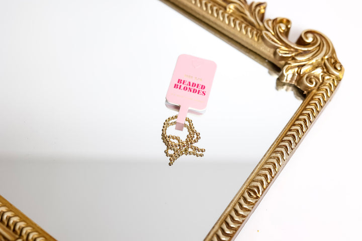 Beaded Blondes | Gold Beaded Bow Ring