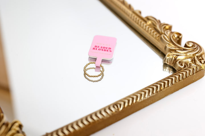 Beaded Blondes | Lexi 2MM Beaded Band Ring in Gold