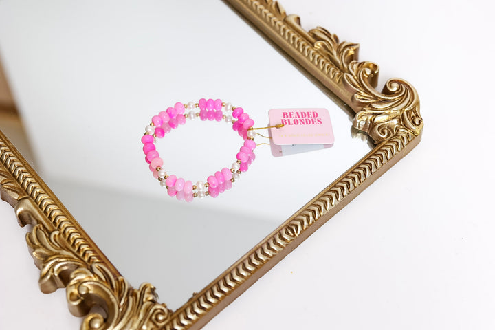 Beaded Blondes | Pink Skies Gemstone Bracelet
