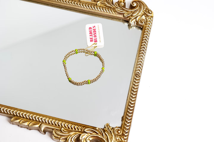 Beaded Blondes | Lime Green Poppi Bracelet