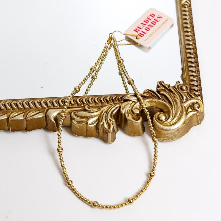 Beaded Blondes | Olive Gold Beaded Necklace