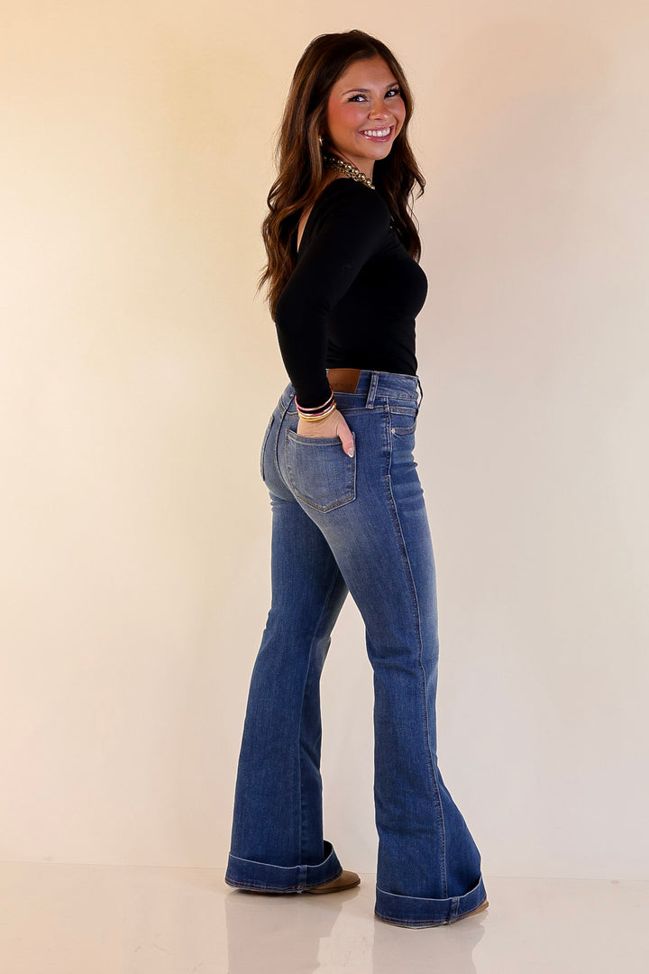 Judy Blue | Signature Style Tummy Control Trouser Jean in Medium Wash