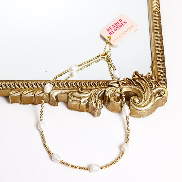 Beaded Blondes | Pearl Poppi Necklace in Gold