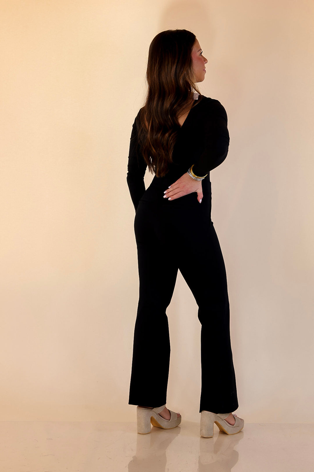 SPANX | SPANXsupersmooth™ PerfectFit Ponte Kick Flare Pant in Black