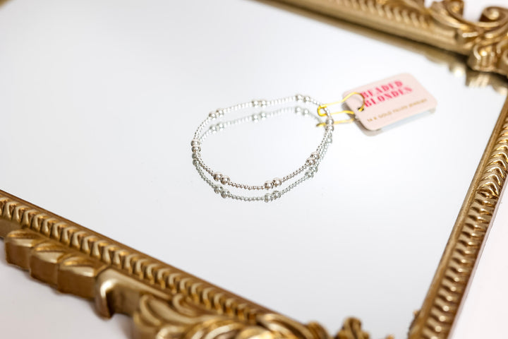 Beaded Blondes | Leah Bracelet in Silver