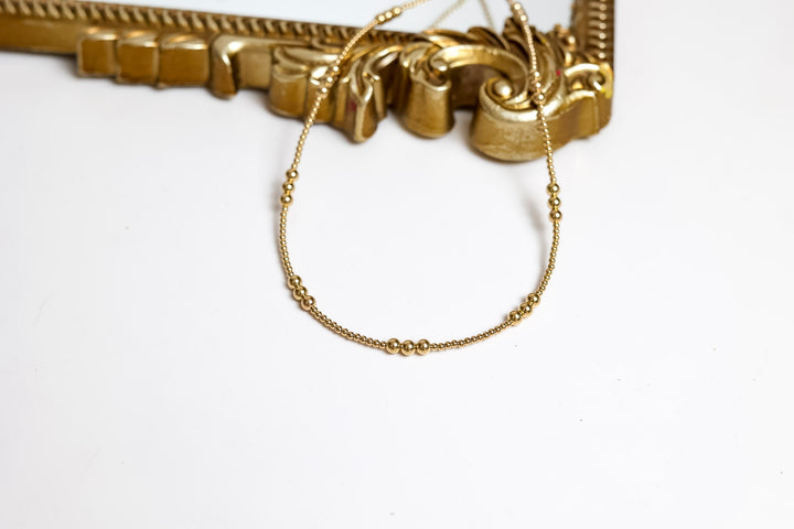 Beaded Blondes | ILY Gold Beaded Necklace