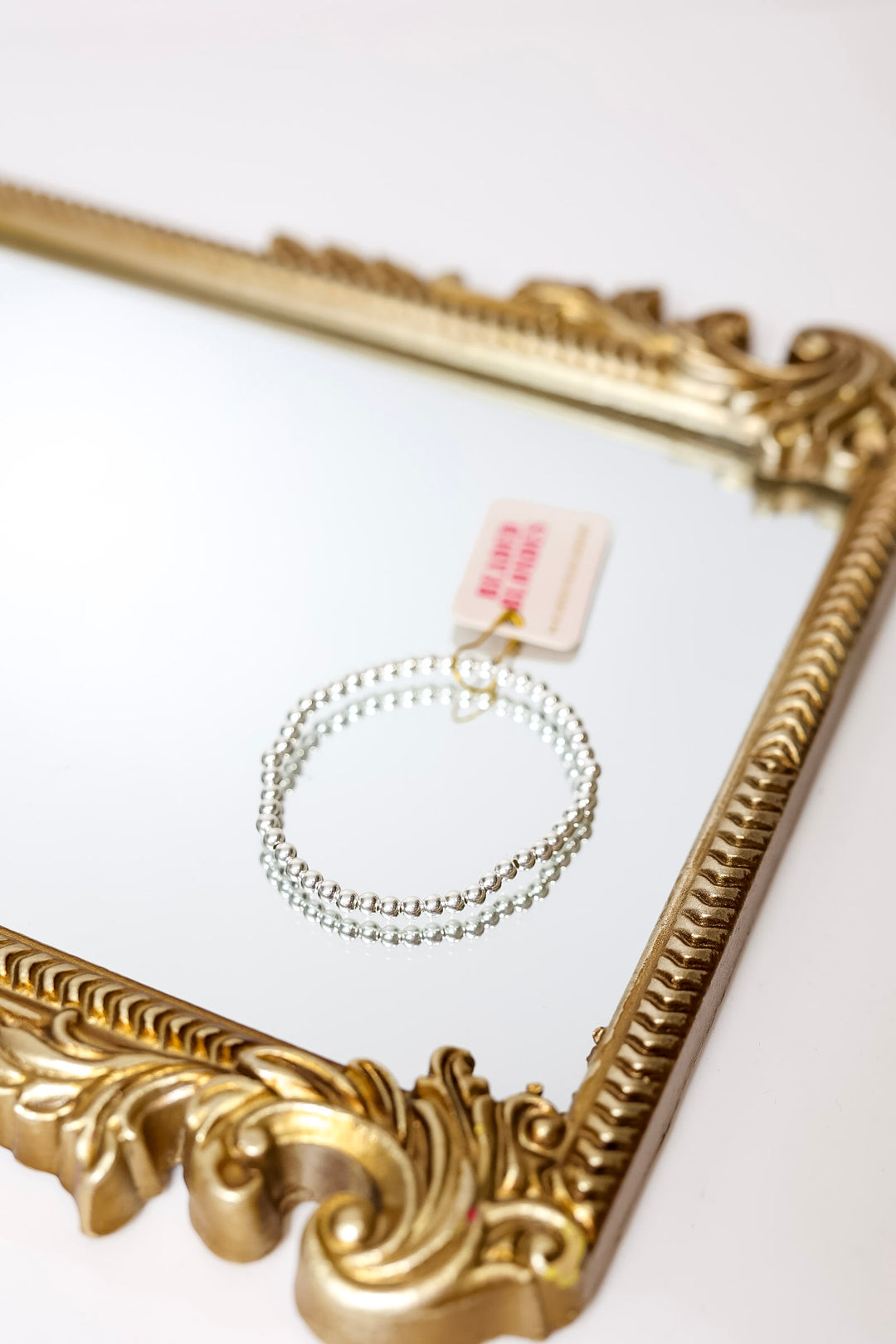 Beaded Blondes | 4MM Silver Beaded Bracelet