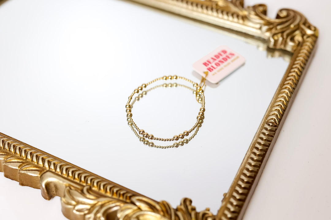 Beaded Blondes | ILY Gold Bracelet
