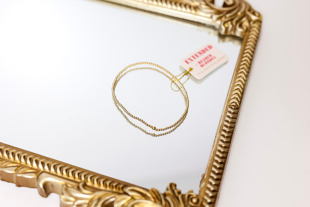 Beaded Blondes | 2MM Gold Beaded Bracelet
