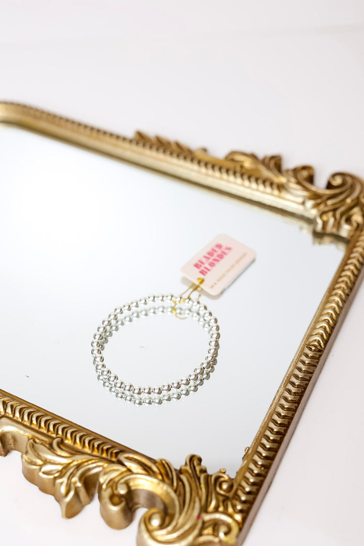 Beaded Blondes | 6MM Silver Beaded Bracelet