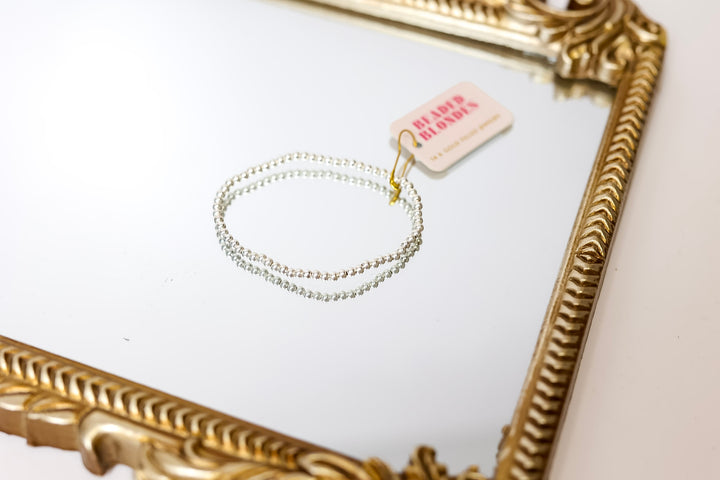 Beaded Blondes | 3MM Silver Beaded Bracelet