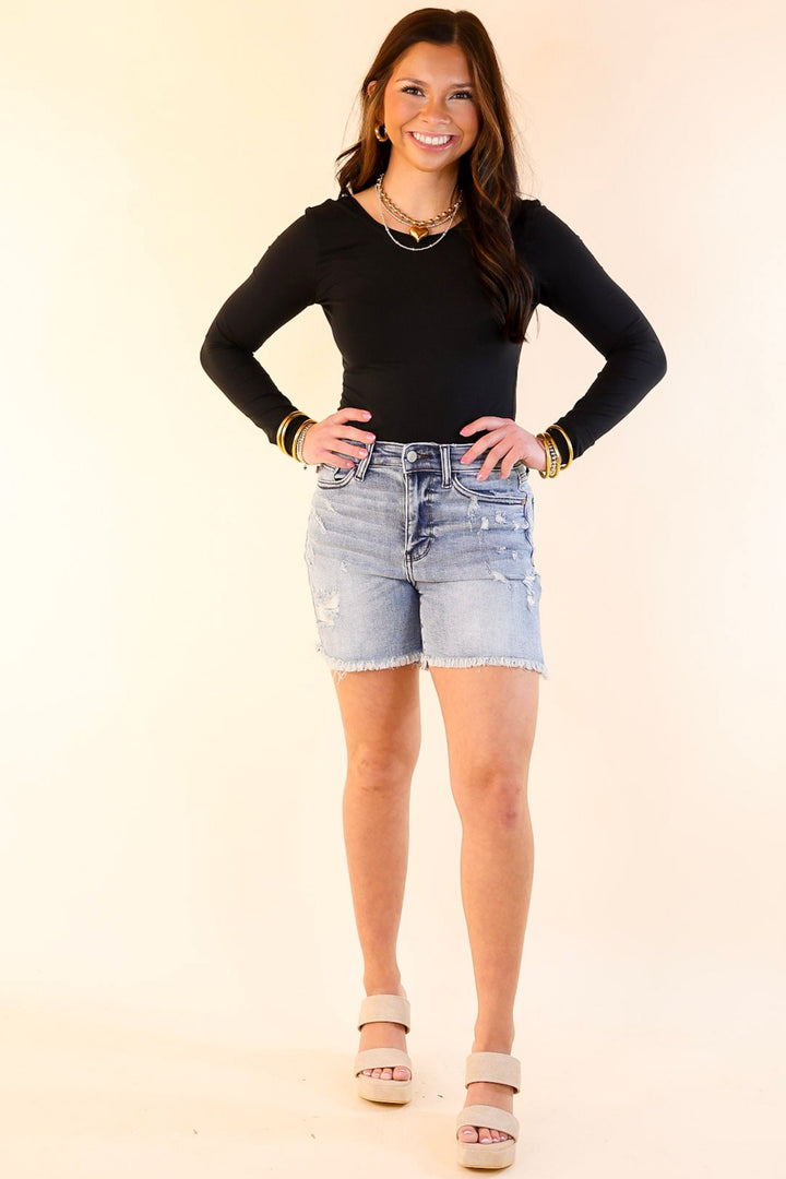 Judy Blue | Always in Style Denim Shorts in Light Wash