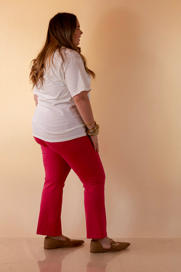 Bit of Charm Horse Bit Printed Short Sleeve Graphic Tee with Stripes and Star Detailing in White