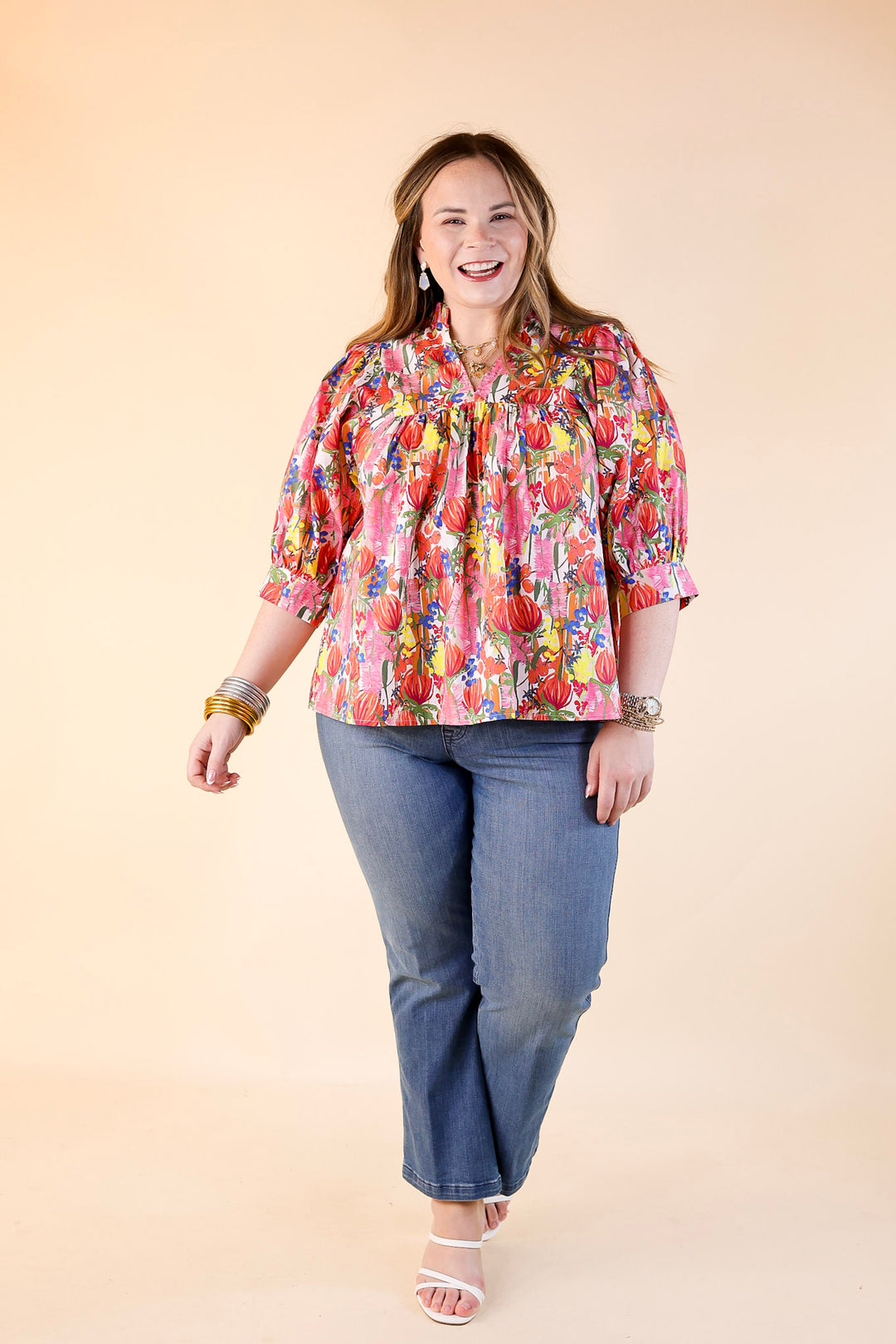 SPANX | EveryWear Kick Flare Crop Denim Jeans in Vintage Indigo (Medium Wash)