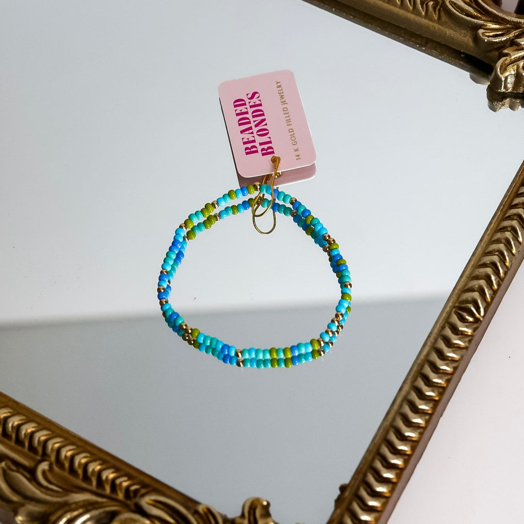 Beaded Blondes | Blues & Green Sprinkle Bracelet