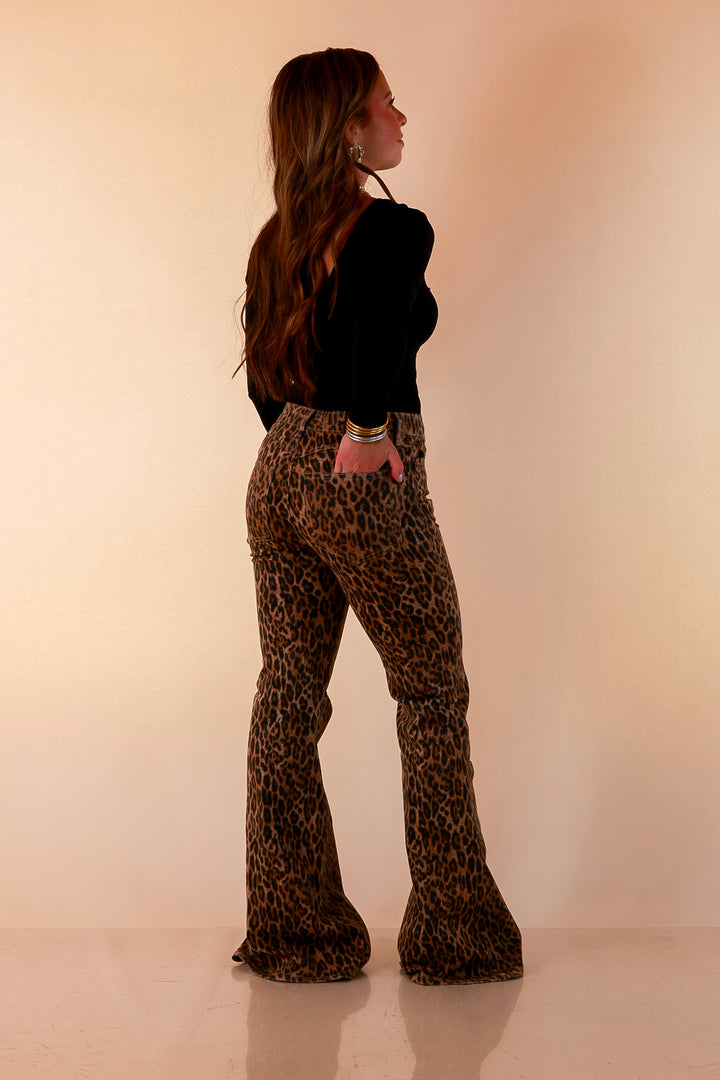 Judy Blue | Untamed Elegance Luxe Ultra Flare Jeans in Leopard Print