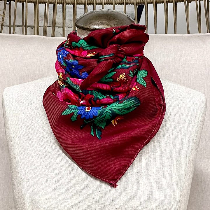 Rodeo Quincy | Rodeo Rose Wild Rag in Maroon
