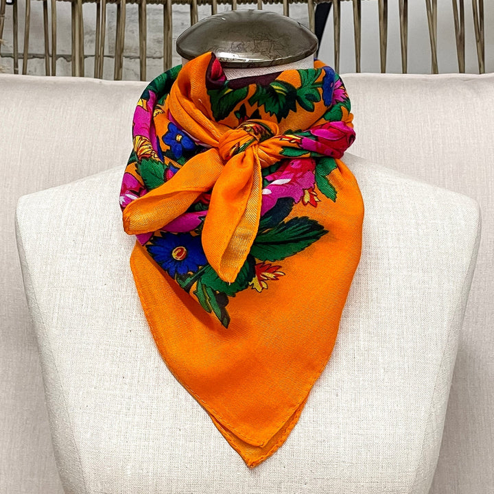 Rodeo Quincy | Rose Garden Wild Rag in Orange