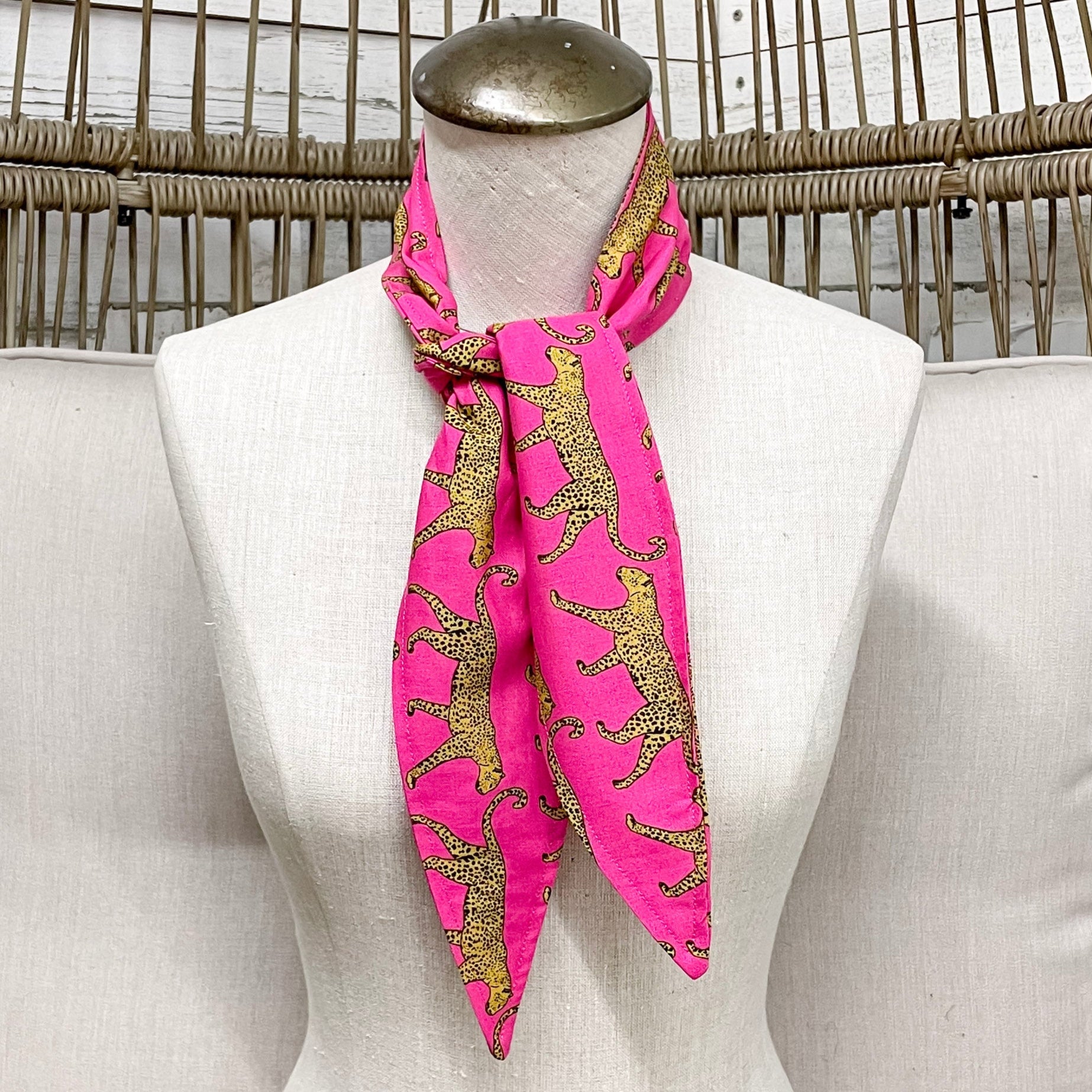 Leopard Luxe Ascot Scarf in Pink – Giddy Up Glamour Boutique