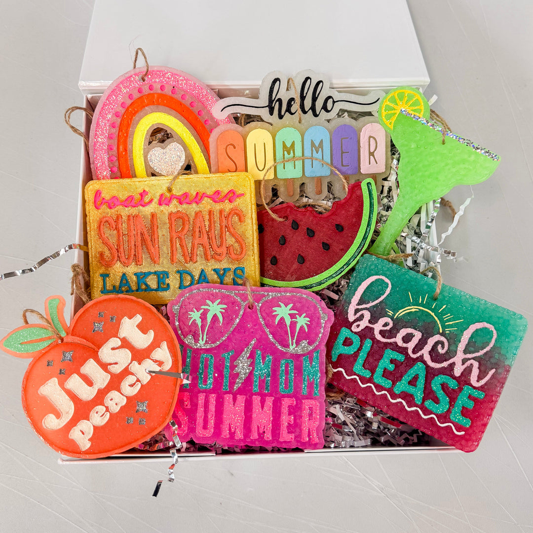 Hot Mom Summer Car Freshie in Tiki Beach