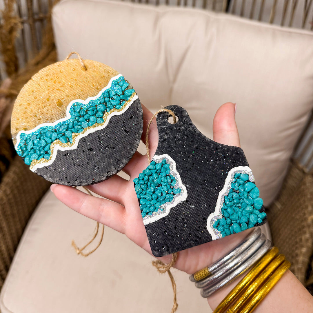 Turquoise Geode Oasis Freshie in Various Scents