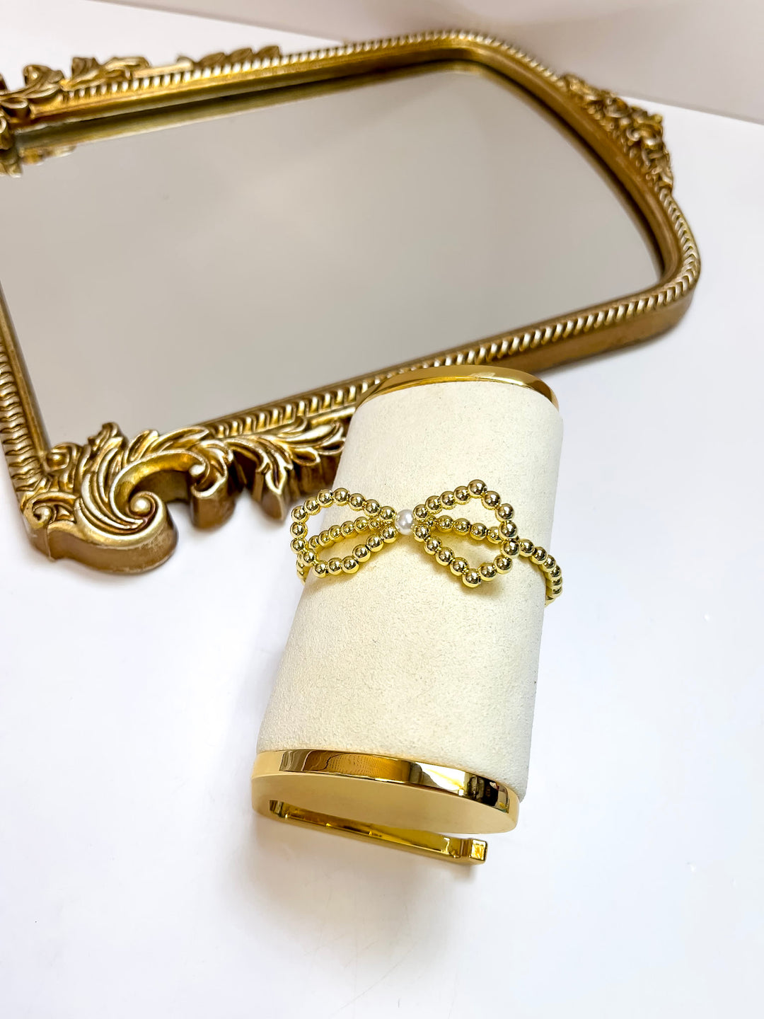 Coco's Beads and Co | The Clara Bow Bracelet in Gold with Pearl Accents