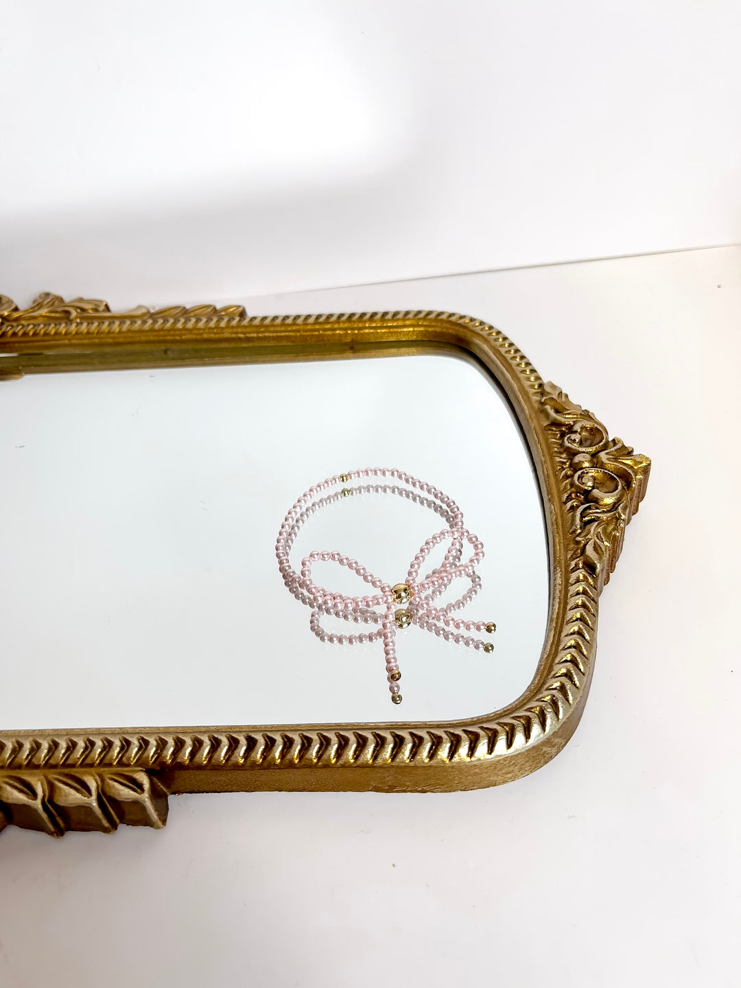 Beaded Blondes | Pink Pearl Bow Bracelet