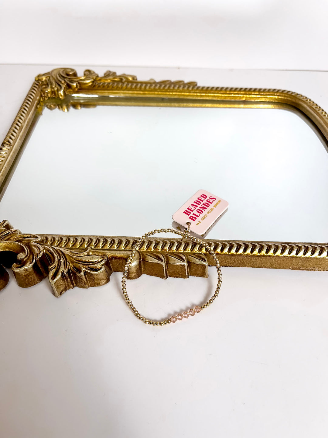 Beaded Blondes | Kim Bracelet in Blush Pink and Gold