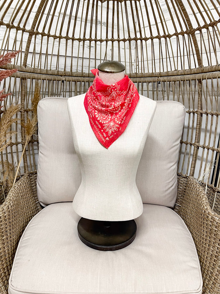 XOXO Art & Co | Red Bandana Scarf