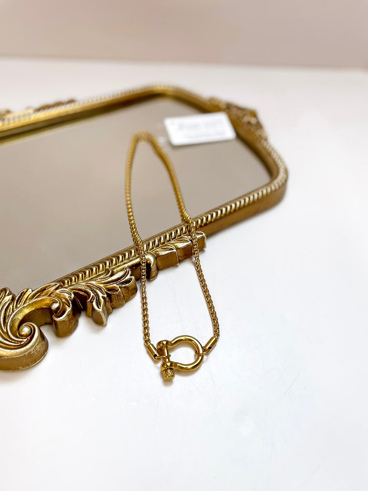 CHANSUTT PEARLS | The Locket Necklace in Gold with Gold Locket