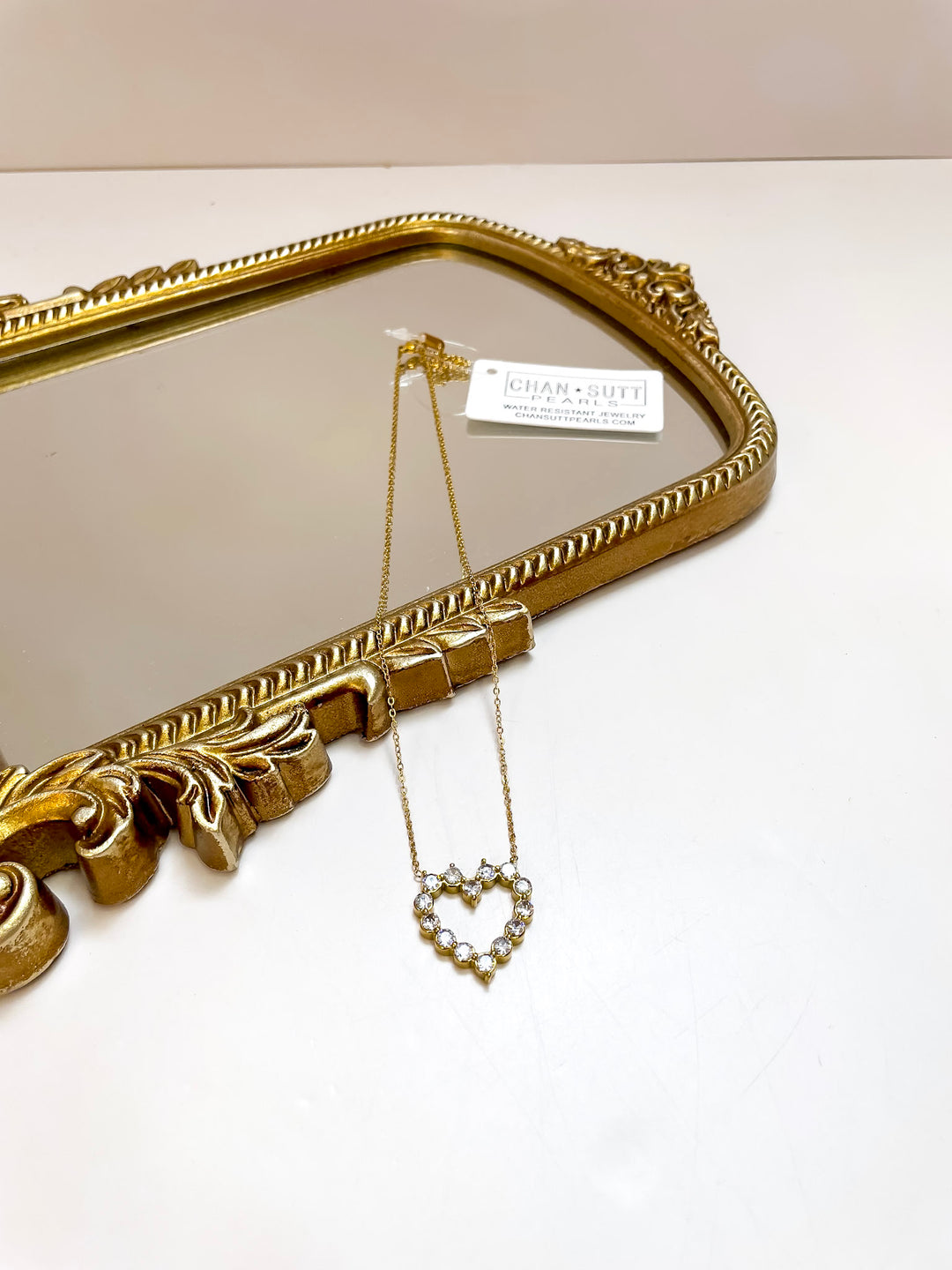 CHANSUTT PEARLS | Diamond Heart Necklace in Gold