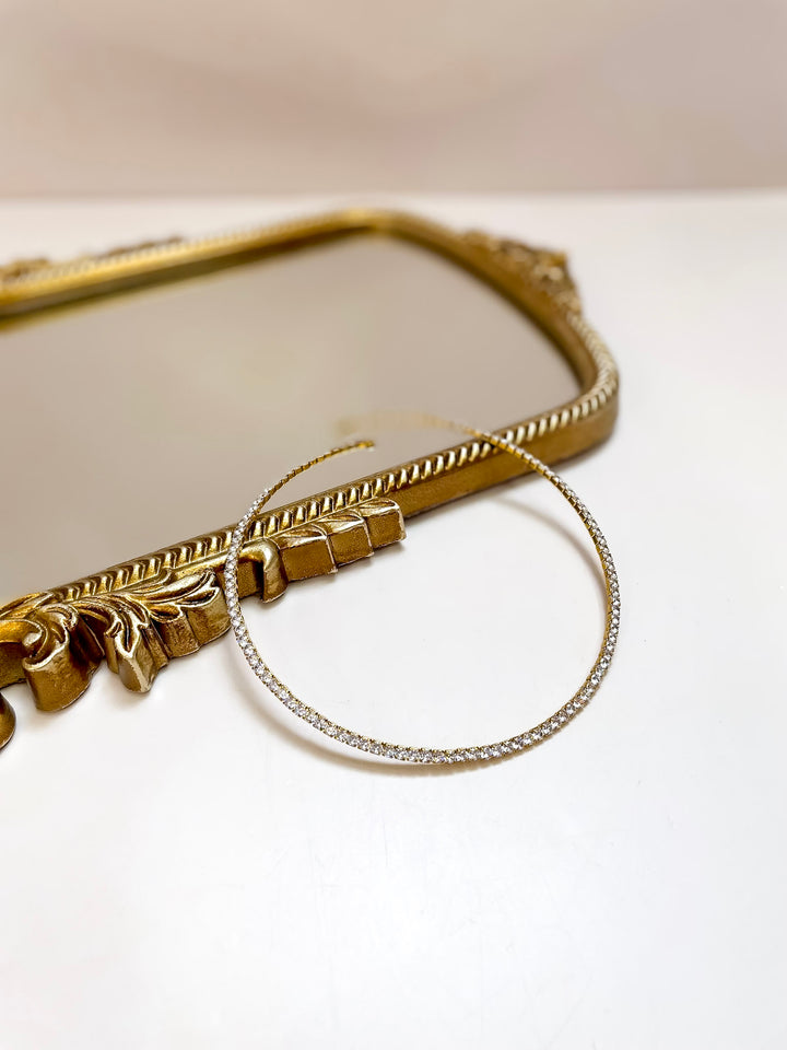 CHANSUTT PEARLS | Luxe Tennis Necklace with Crystal Detailing in Gold