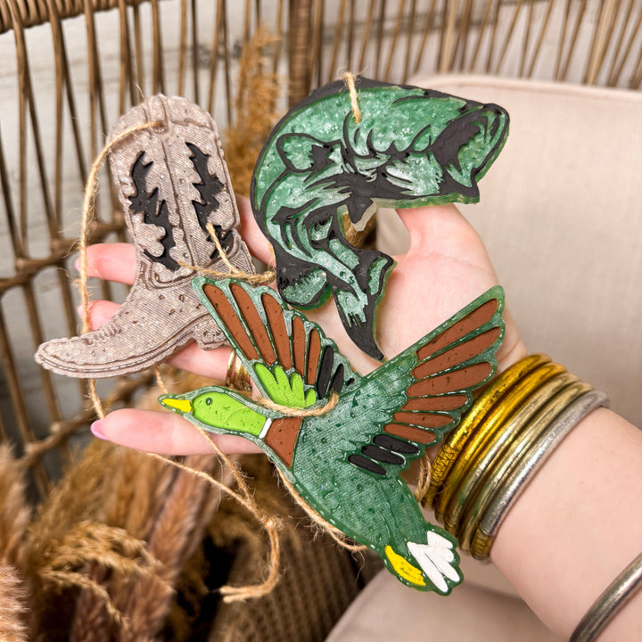 Mallard Duck Green Car Freshie in Fierce