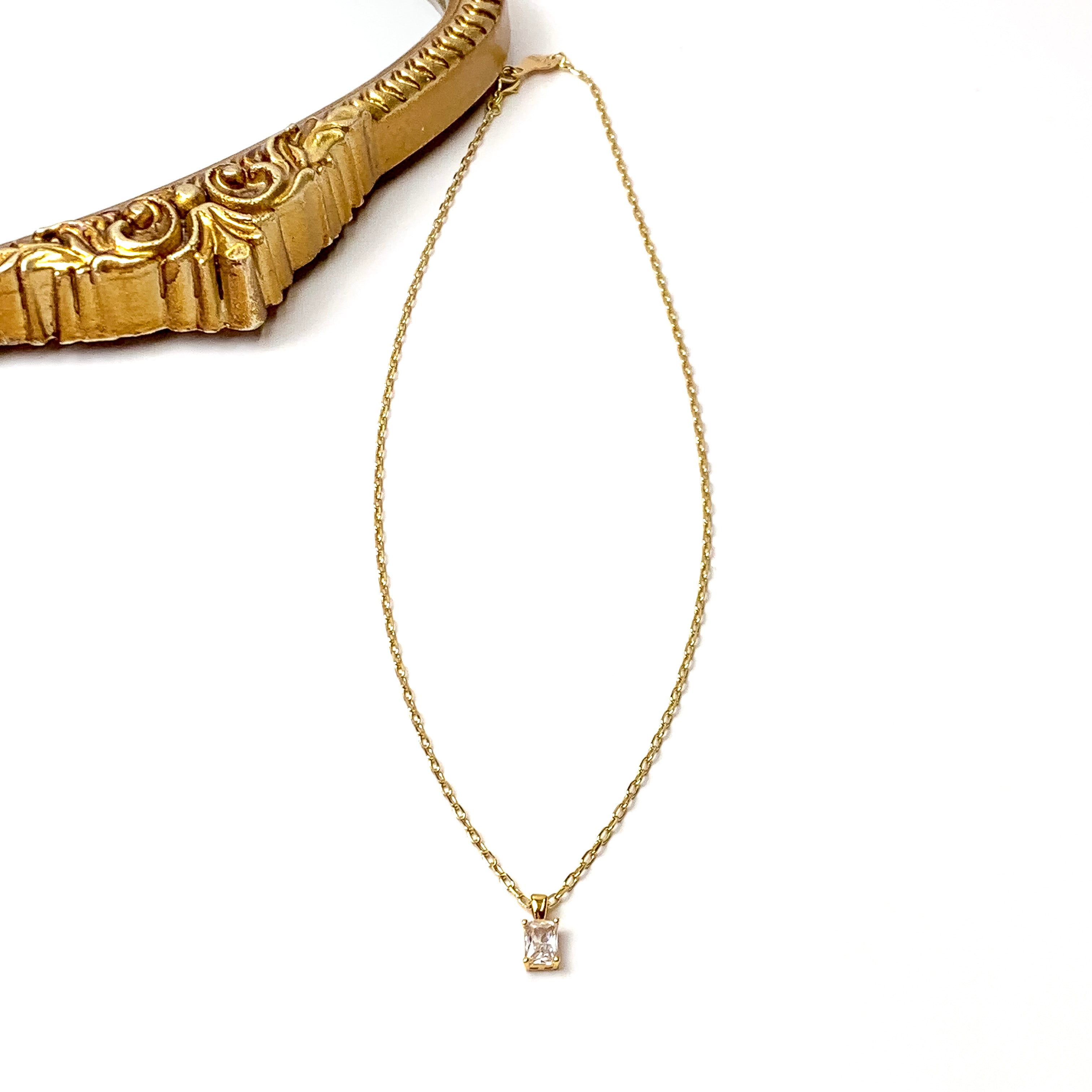 Bracha | Unforgettable Gold Tone Necklace - Giddy Up Glamour Boutique