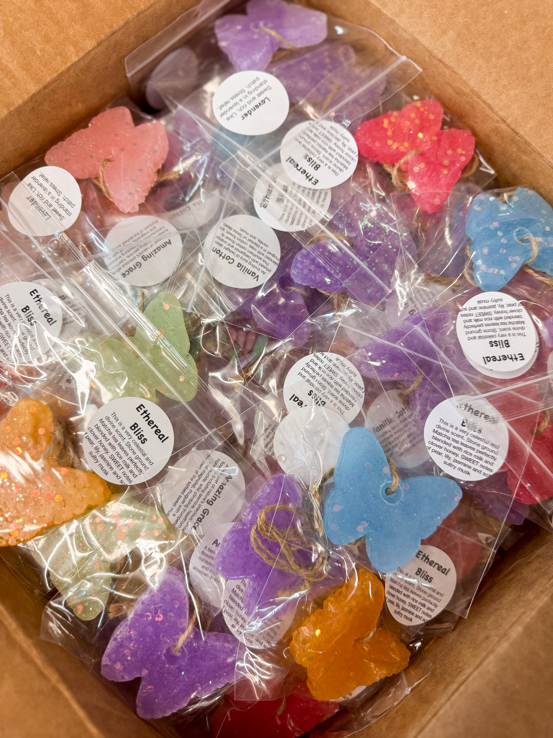 Mini Spring Butterfly Car Freshie in Random Scent