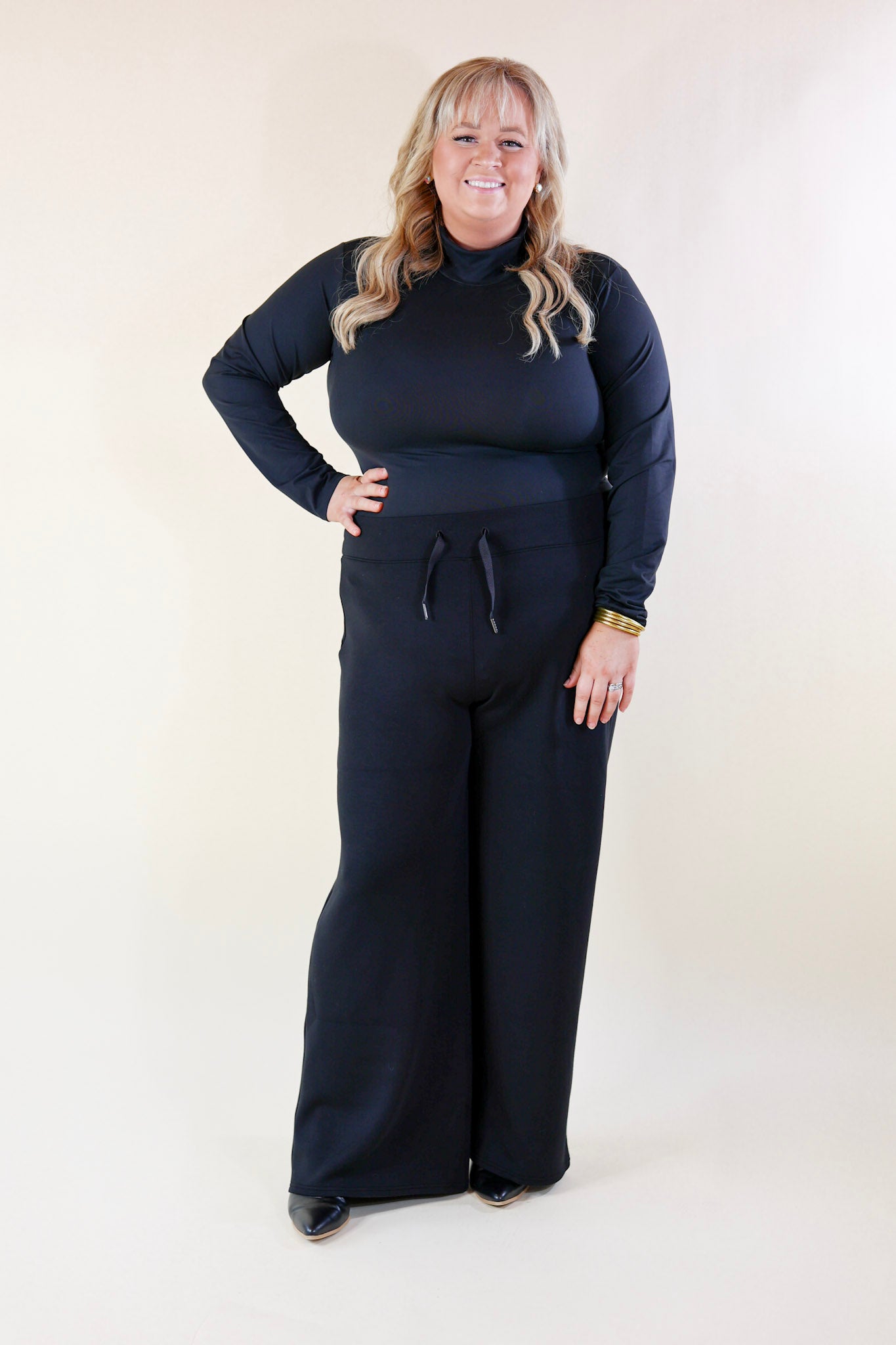 SPANX | Turtle Neck Long Sleeve Bodysuit in Black - Giddy Up Glamour Boutique