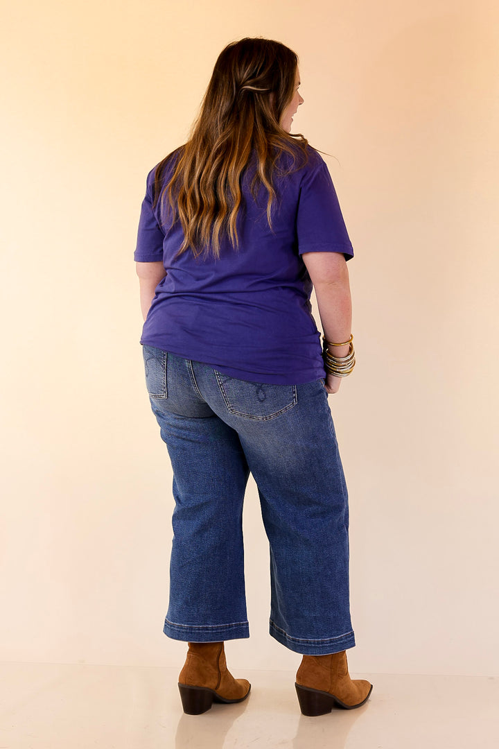 Simply Southern | Easy Tiger Graphic T-Shirt in Washed Navy Blue